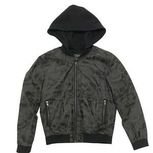 Dex Kids Camouflage Jacket - Black and Gray
